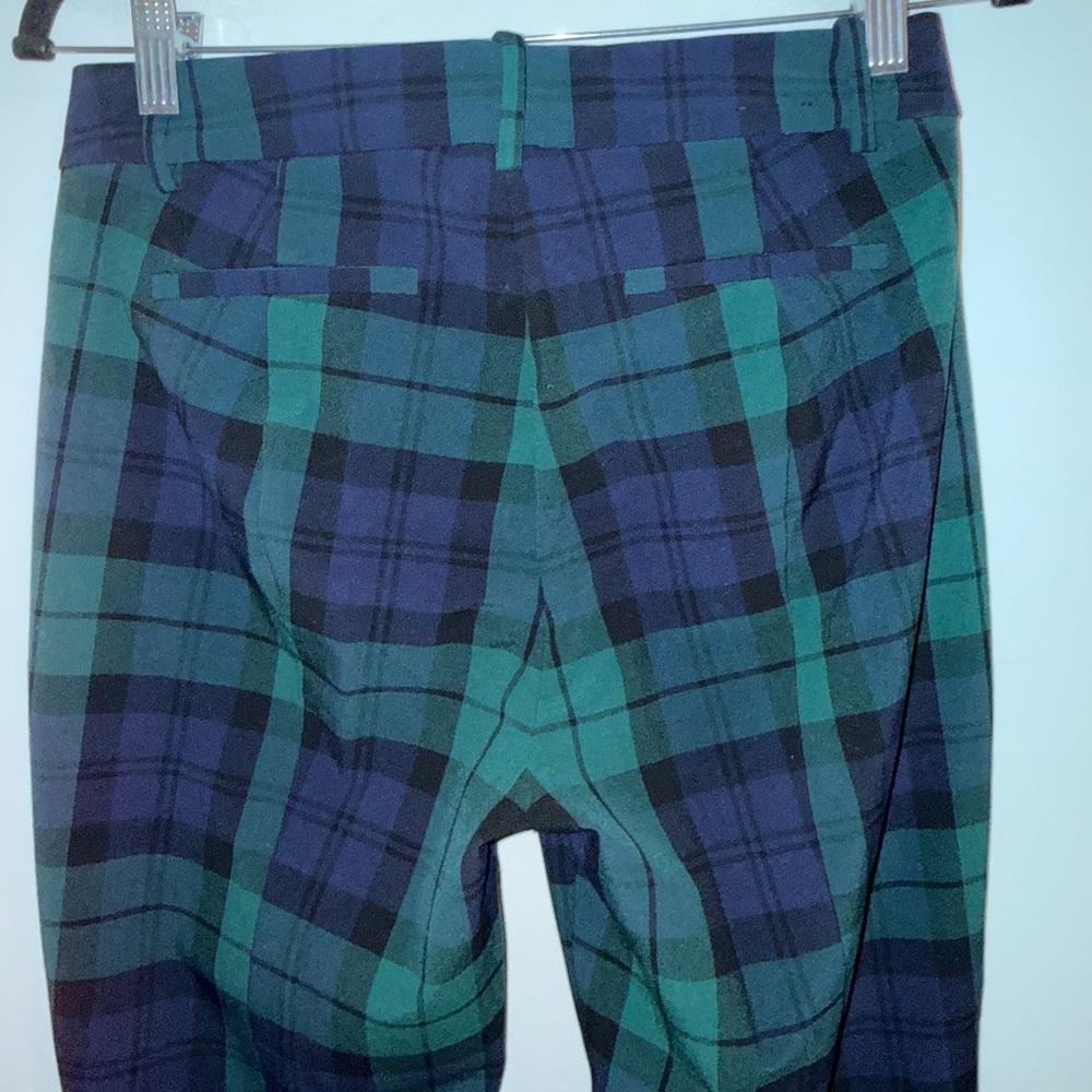 J.Crew Ruby Plaid Dress Pants Size 6 Black Watch Tartan - Picture 9 of 12